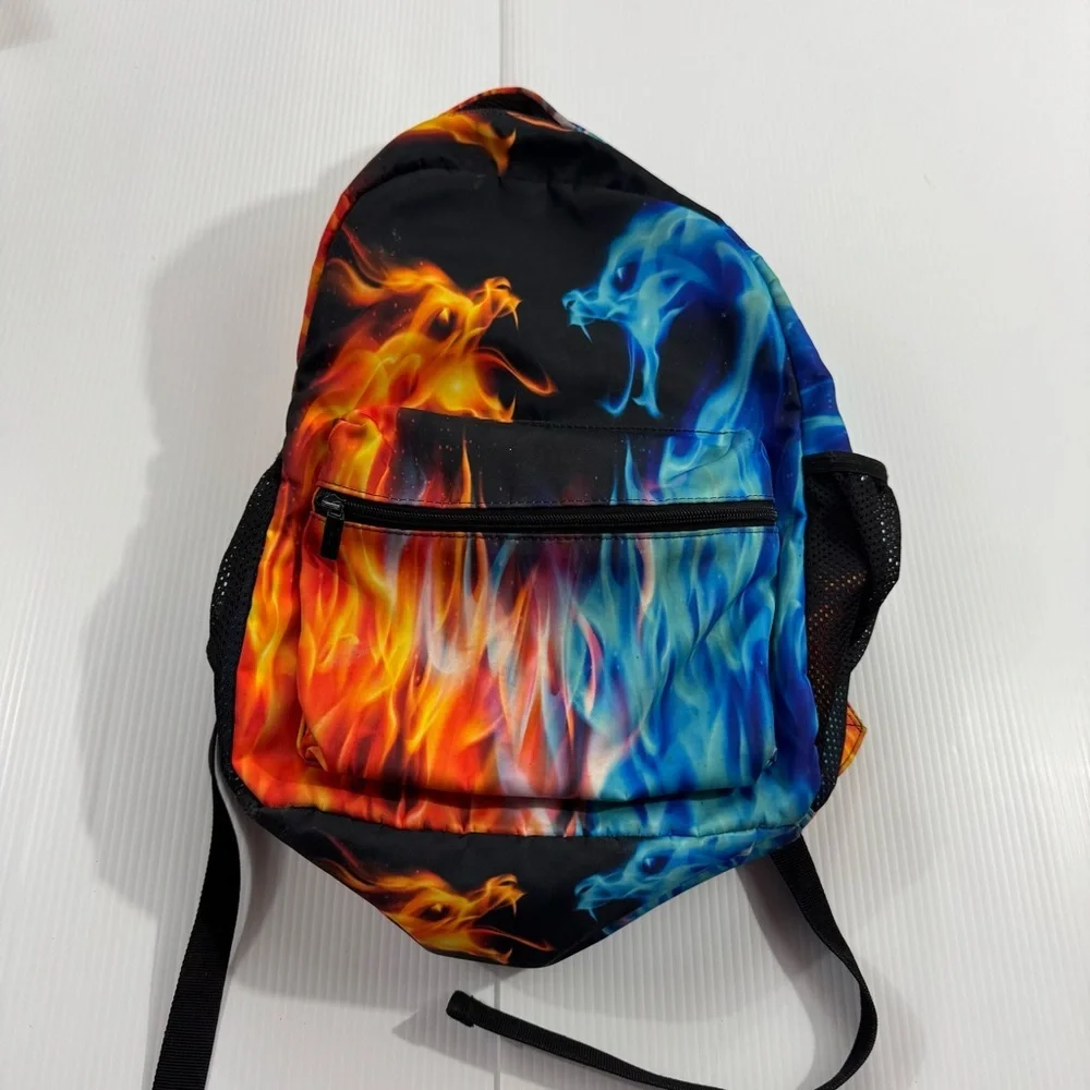 80. Boys Flame Pattern Backpack